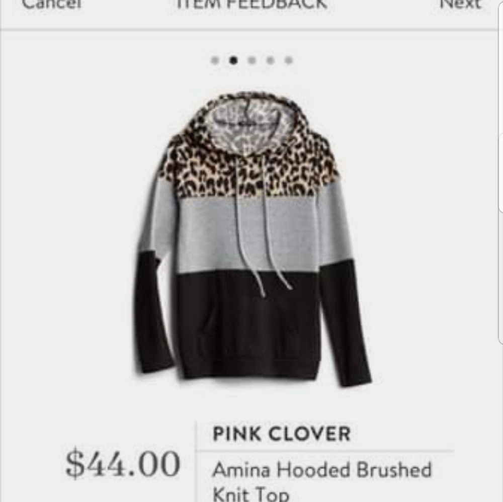 Pink Clover - Amina Hooded Brushed Knit Top